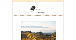 Desktop Screenshot of domaine-escaravailles.com