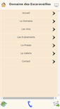 Mobile Screenshot of domaine-escaravailles.com